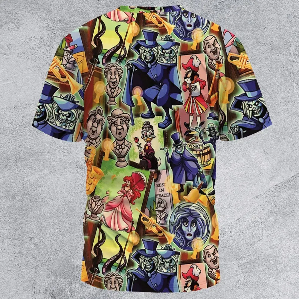 999 Happy Haunts All-Over Print Unisex T-Shirt - 2