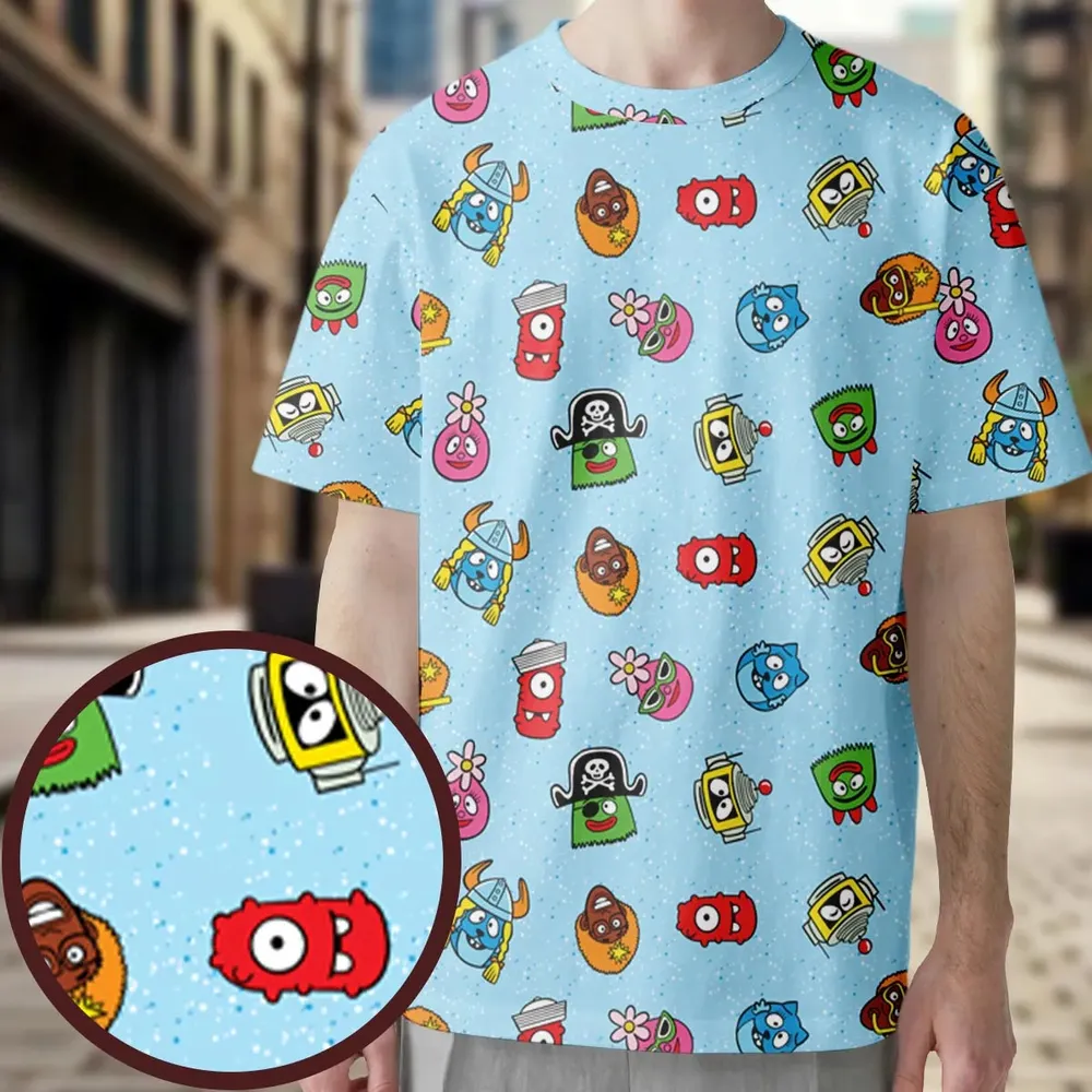 Yo Gabba Gabba Star Wars Mashup All-Over Print Unisex T-Shirt - 3