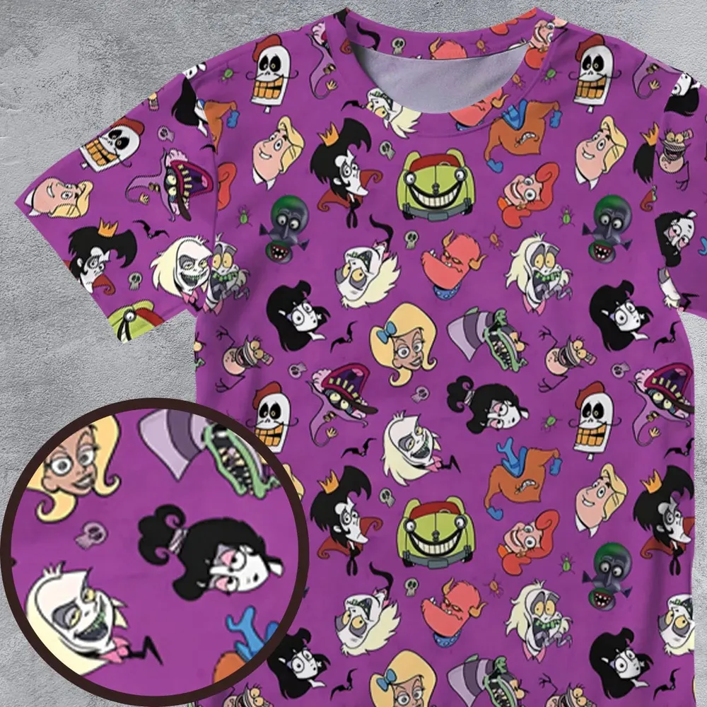 Beetlejuice Cartoon Vintage All-Over Print Unisex T-Shirt - 4