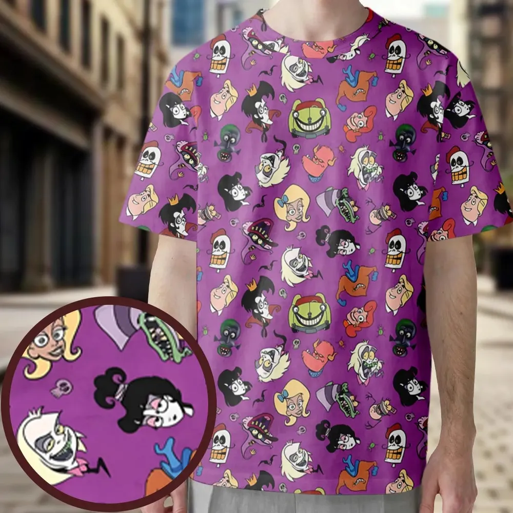 Beetlejuice Cartoon Vintage All-Over Print Unisex T-Shirt - 3