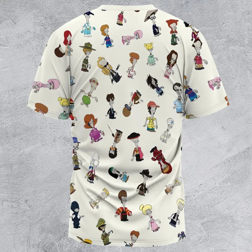 Roger persona Pop culture American Dad All-Over Print Unisex T-Shirt - 3