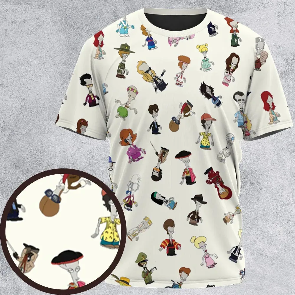 Roger persona Pop culture American Dad All-Over Print Unisex T-Shirt - 2