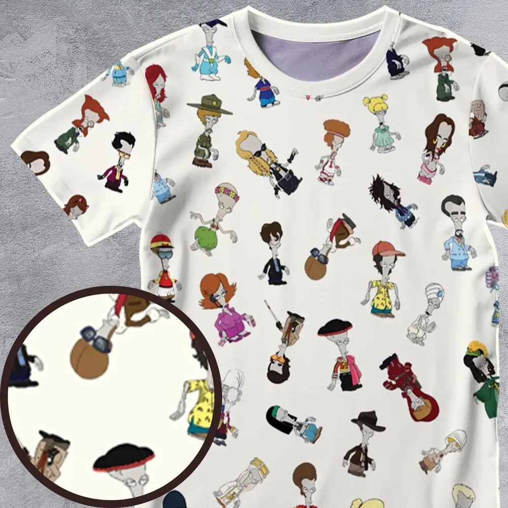 Roger persona Pop culture American Dad All-Over Print Unisex T-Shirt - 4