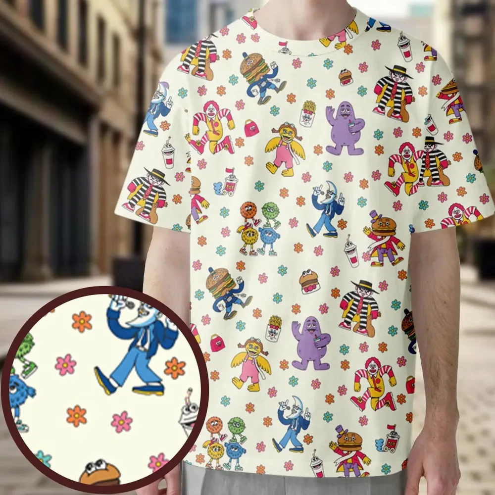 BADA BOP BA BA Mcdonaldland All-Over Print Unisex T-Shirt - 4