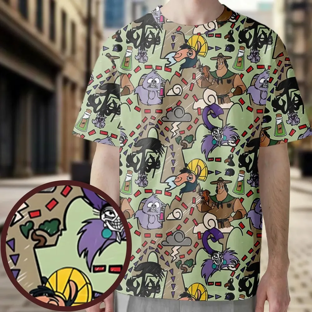 Groove Map The Emperor's New Groove All-Over Print Unisex T-Shirt - 3