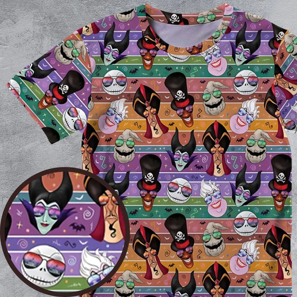 Chillin' like a Villain Summer Vibes All-Over Print Unisex T-Shirt - 4
