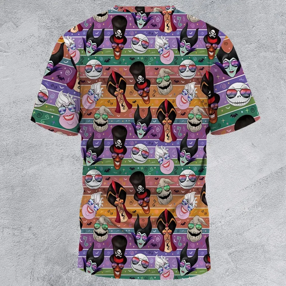 Chillin' like a Villain Summer Vibes All-Over Print Unisex T-Shirt - 3