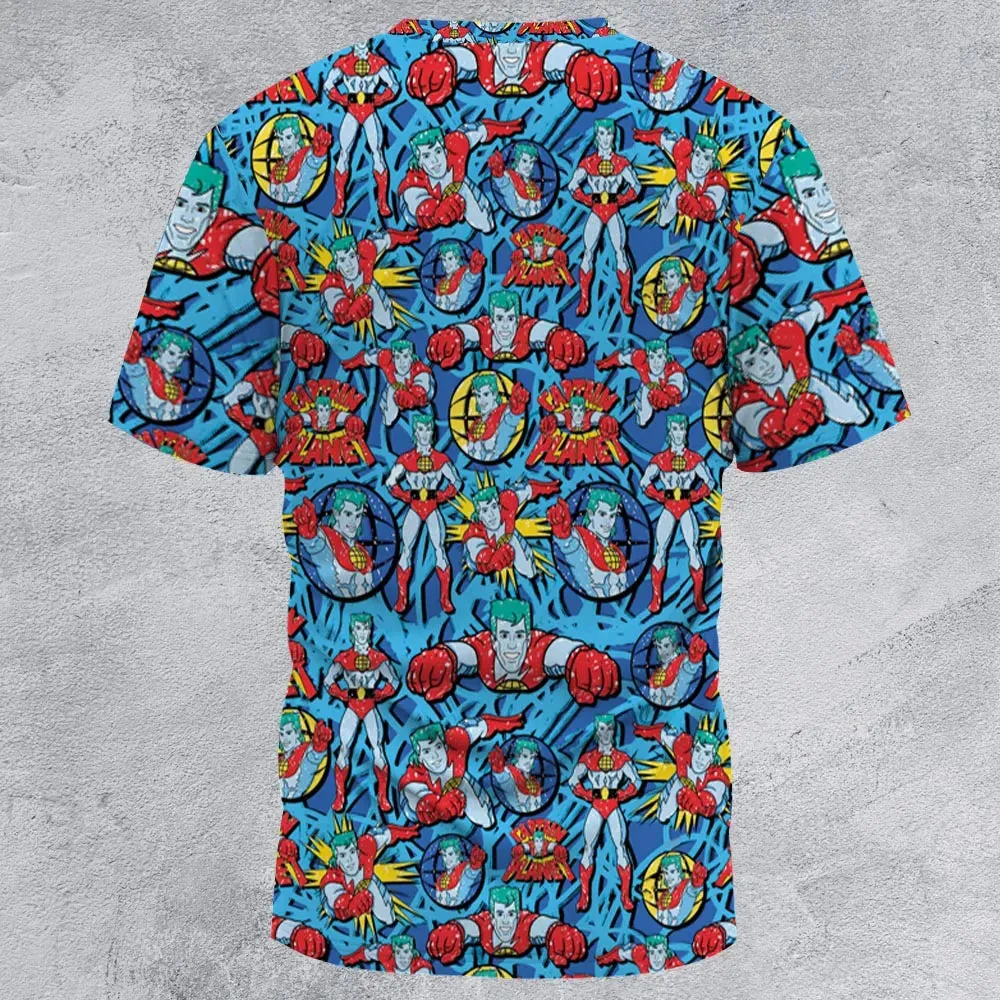Hero of the Environment Captain Planet and the Planeteers All-Over Print Unisex T-Shirt - 2