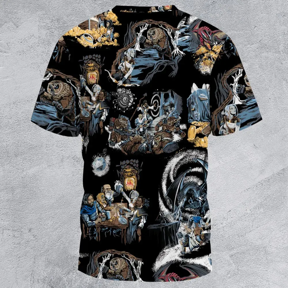 Recap DND All-Over Print Unisex T-Shirt - 3