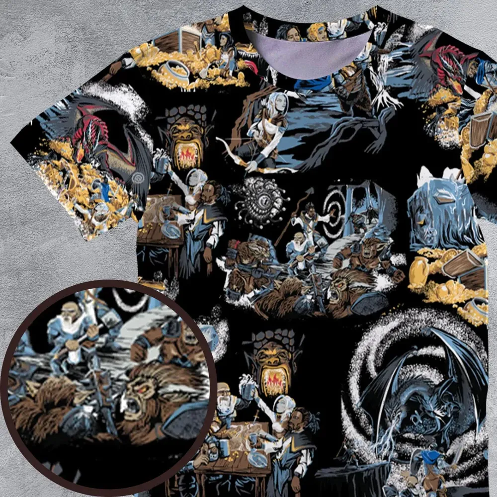 Recap DND All-Over Print Unisex T-Shirt - 4