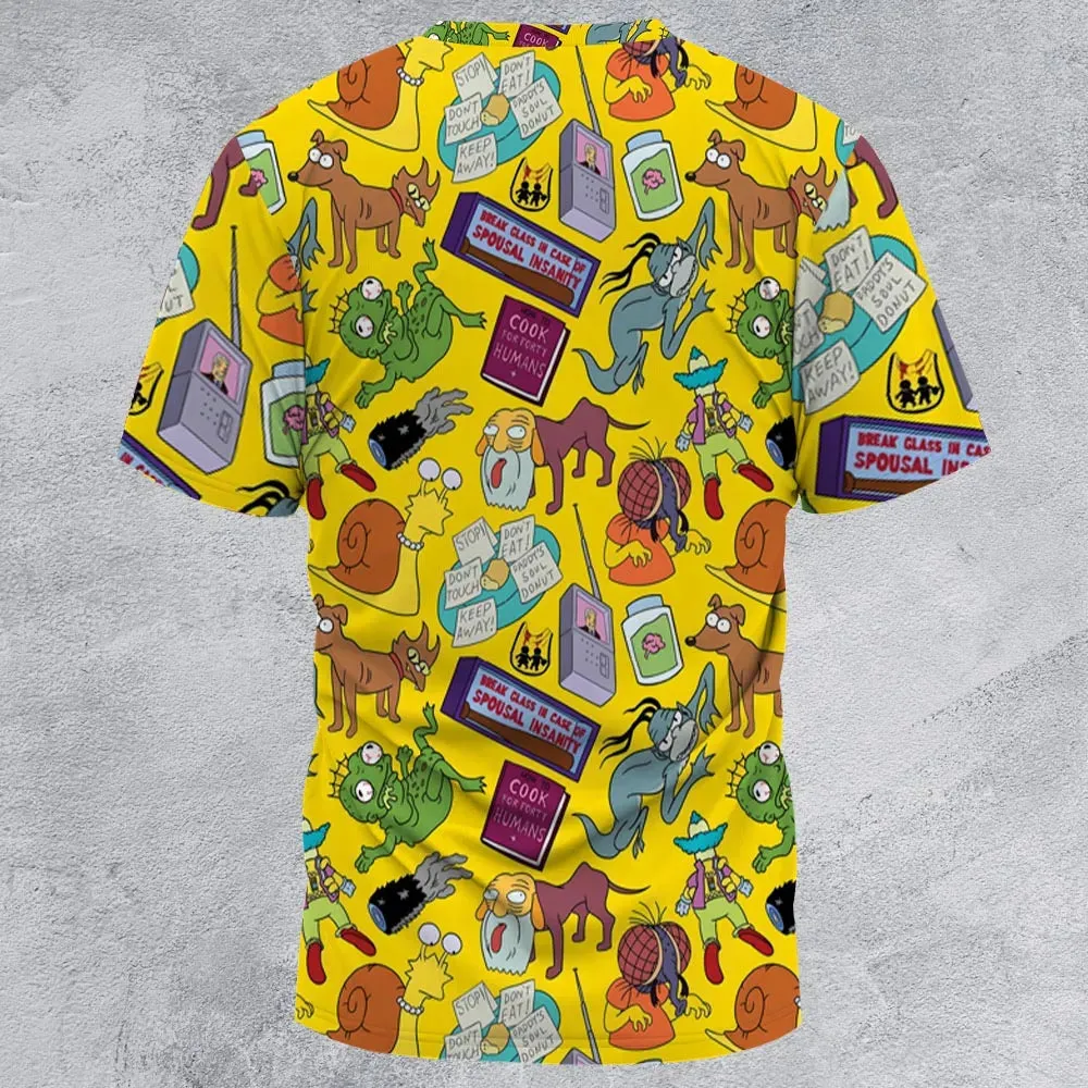 Treehouse of Horror The Simpson All-Over Print Unisex T-Shirt - 3