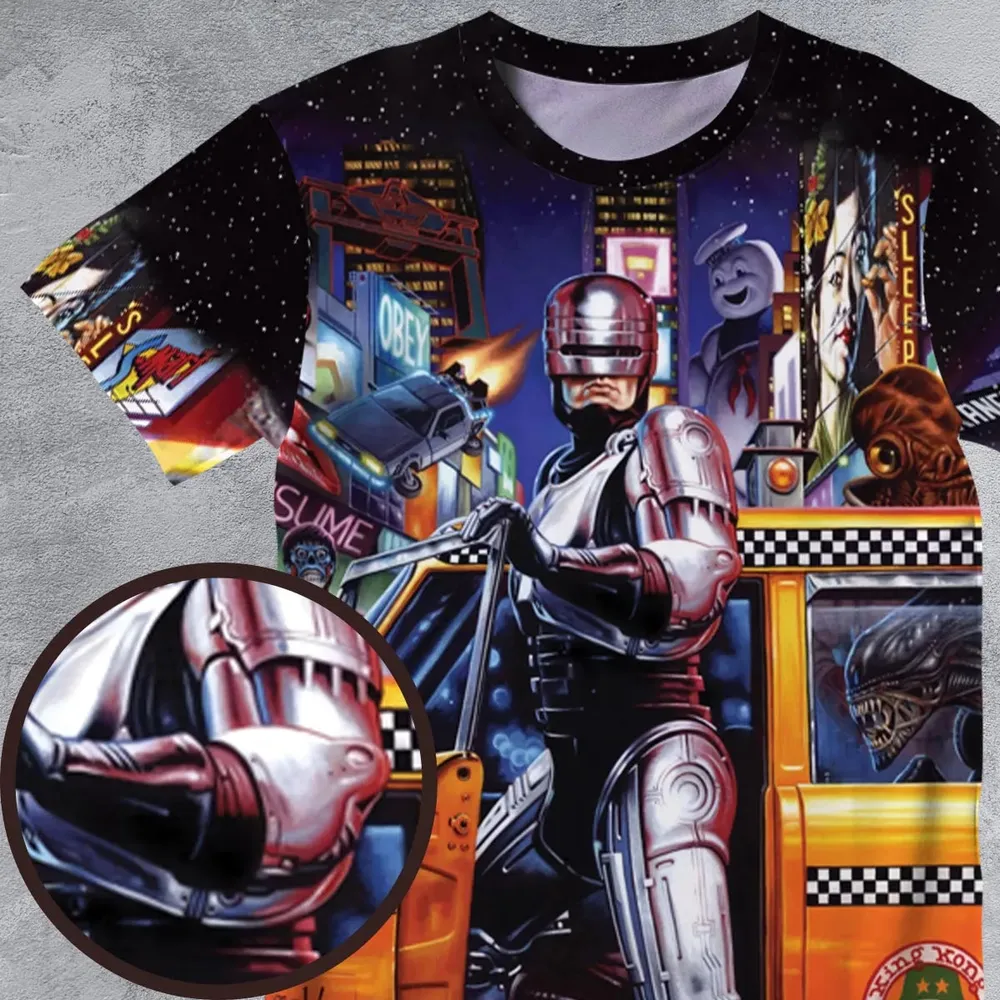 Movies Mashup All-Over Print Unisex T-Shirt - 4