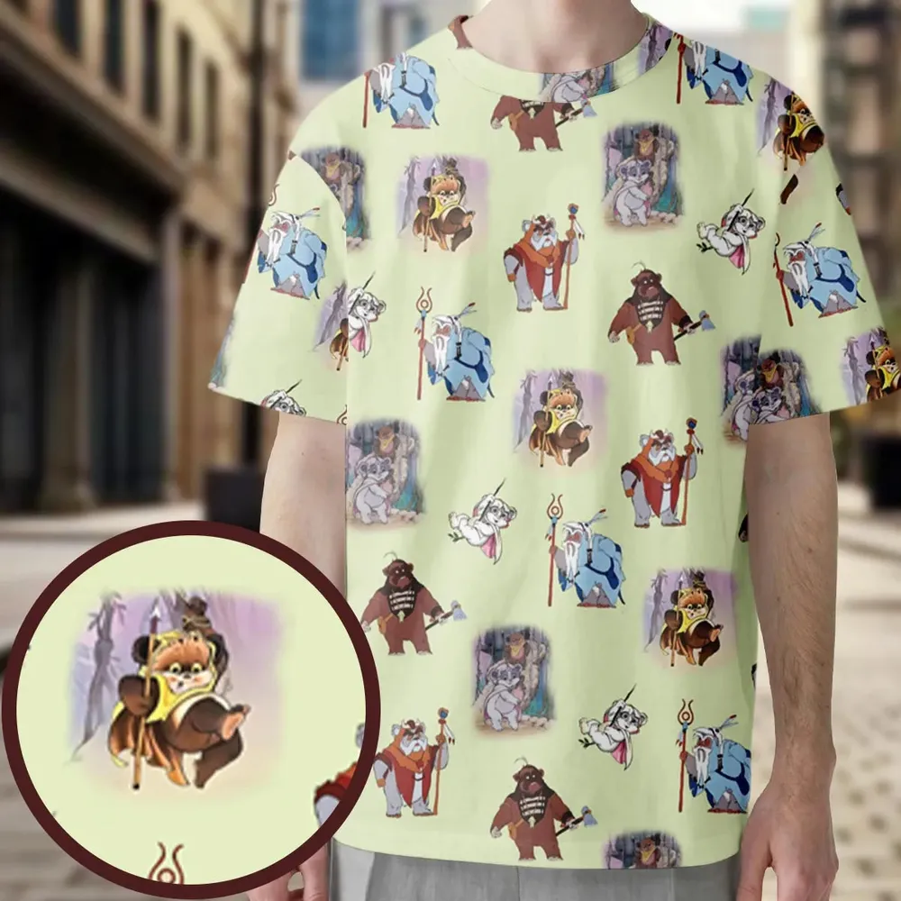 Ewoks Characters Star Wars All-Over Print Unisex T-Shirt - 3