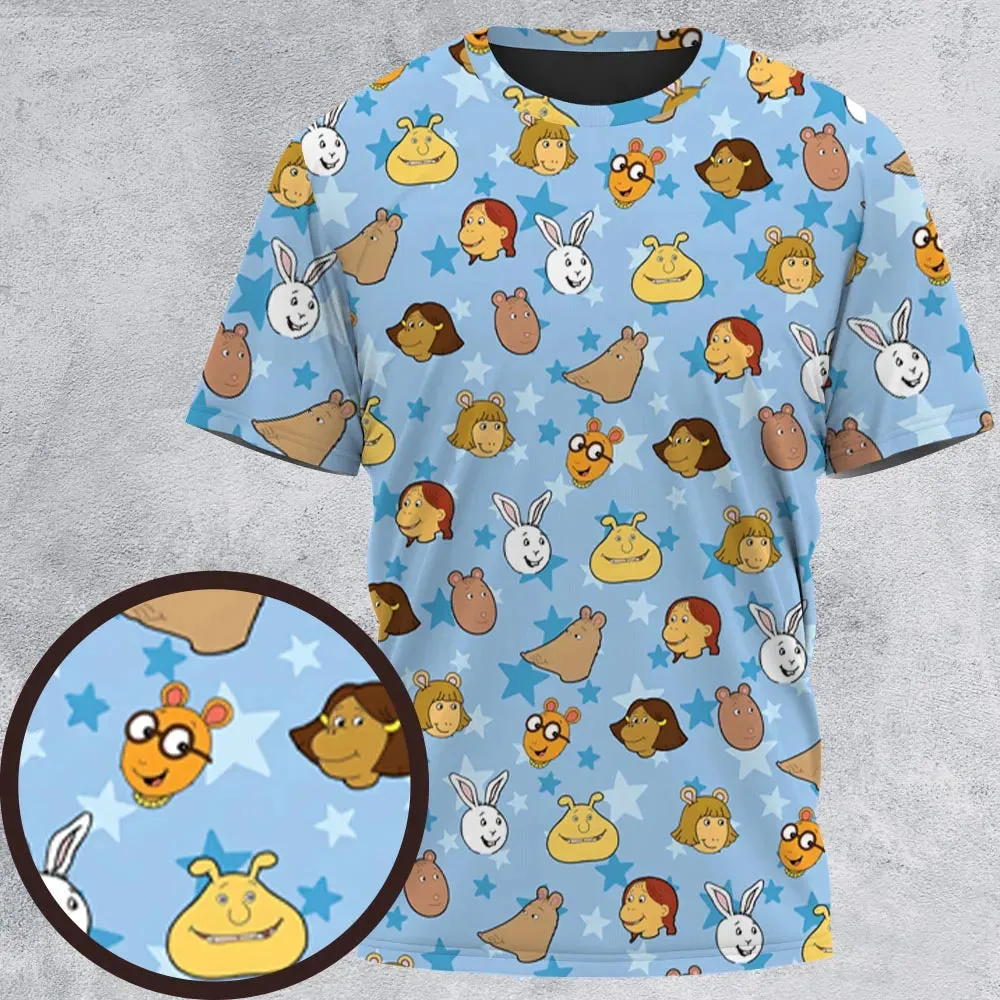 Arthur Characters All-Over Print Unisex T-Shirt - 2