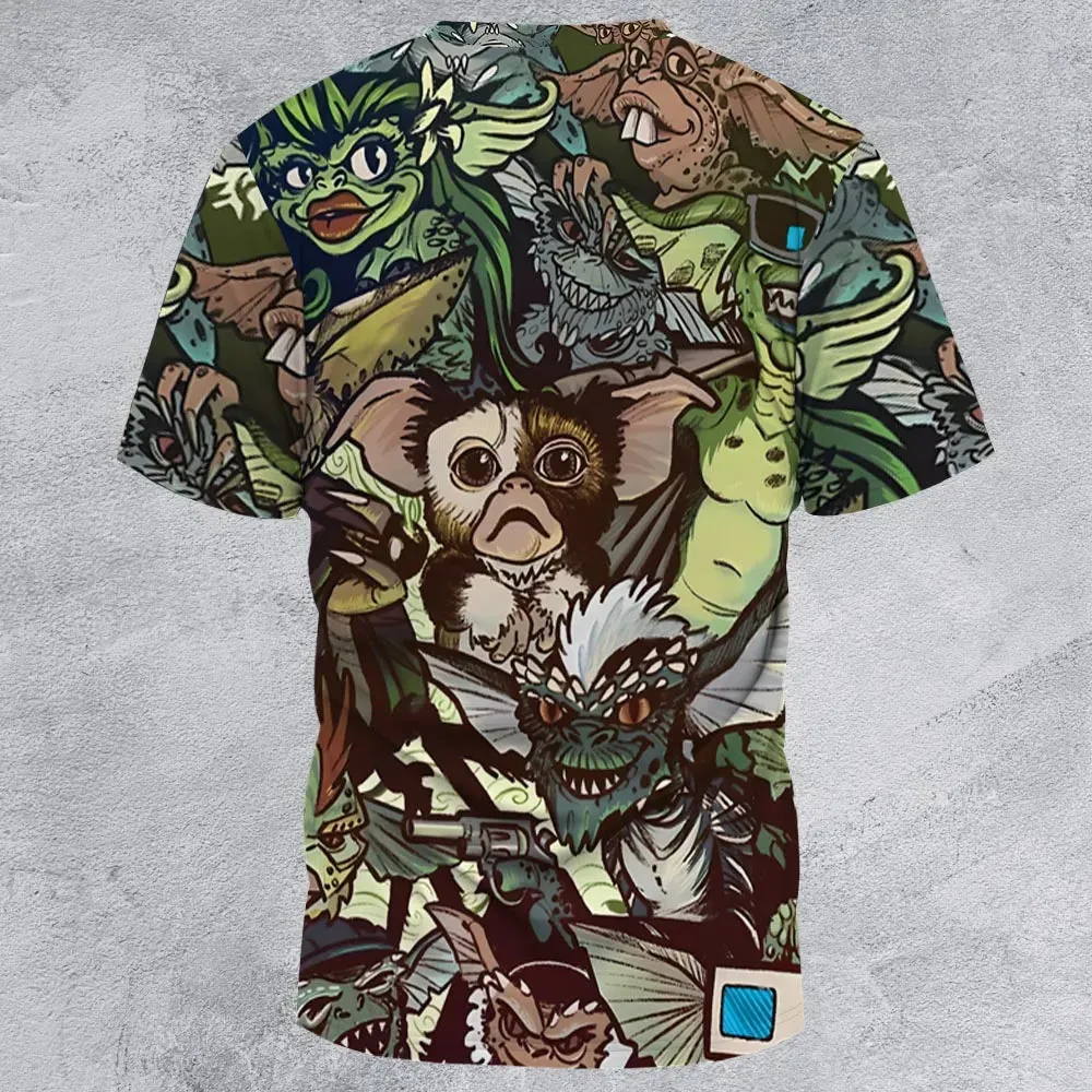 Tropical Gremlins All-Over Print Unisex T-Shirt - 3