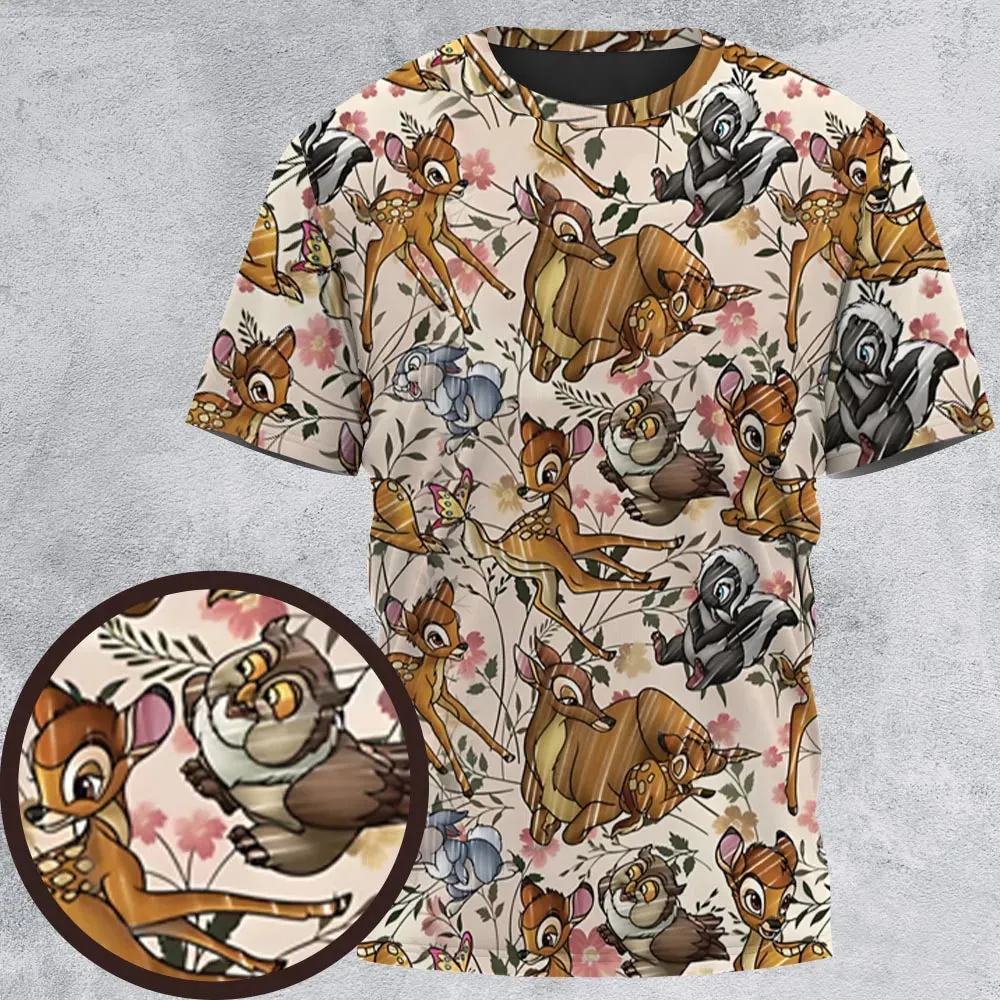 Little Wild Bambi All-Over Print Unisex T-Shirt - 2