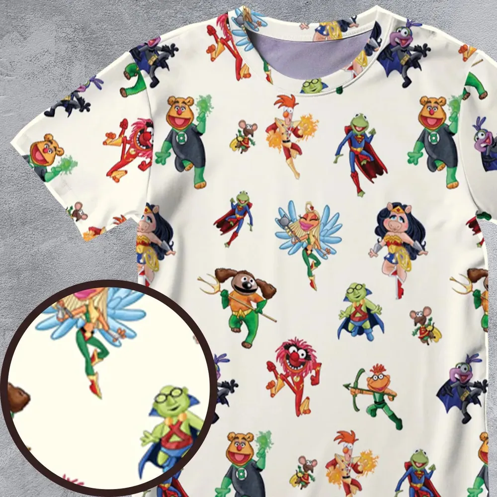 Super Muppet The Muppet Show and DC Universe All-Over Print Unisex T-Shirt - 4