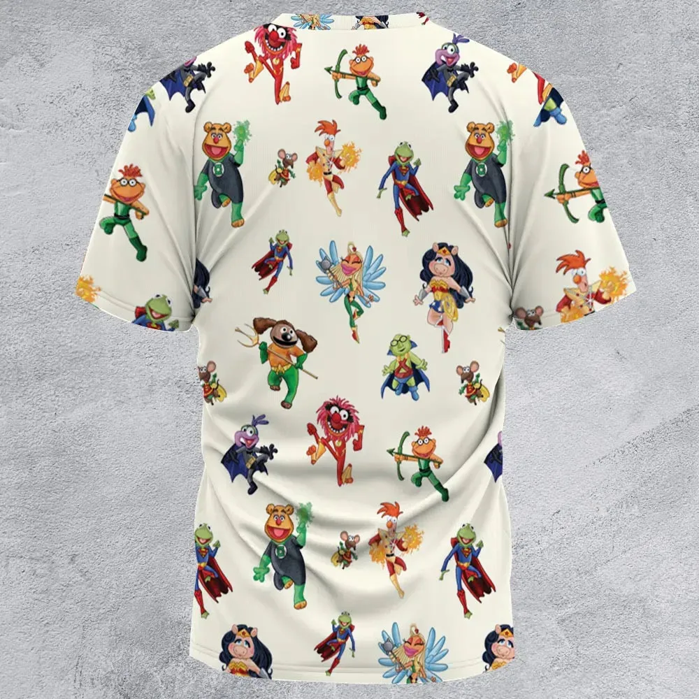 Super Muppet The Muppet Show and DC Universe All-Over Print Unisex T-Shirt - 3