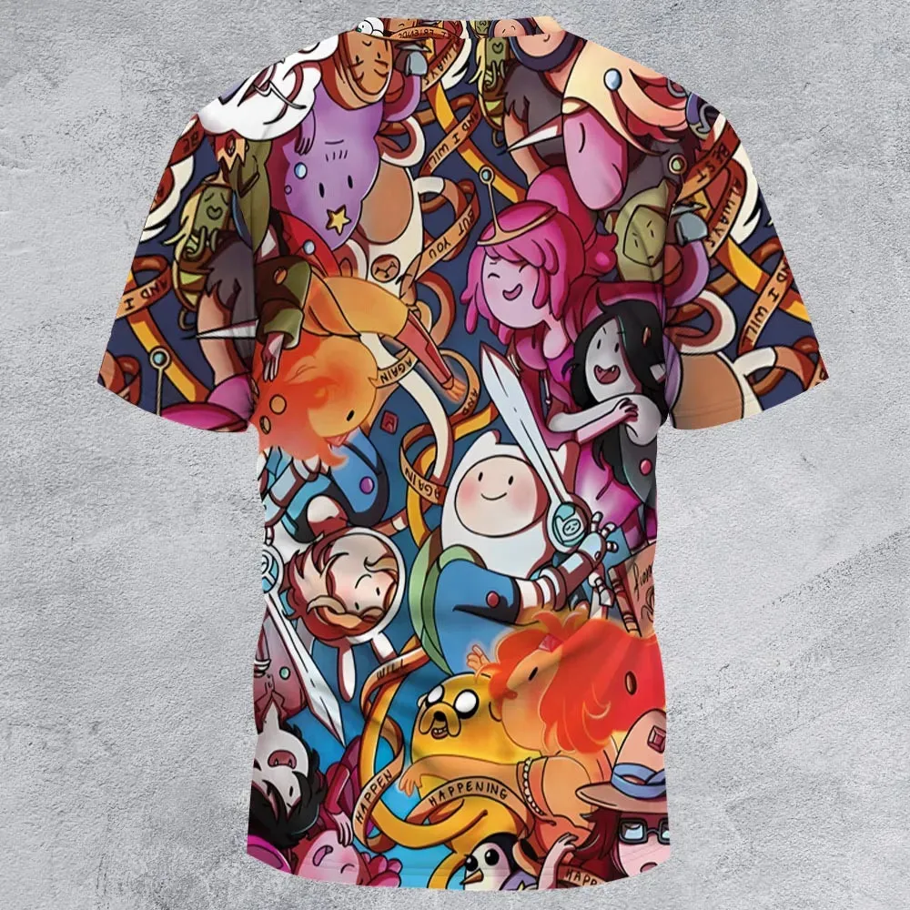 Land of Ooo Adventure Time All-Over Print Unisex T-Shirt - 3