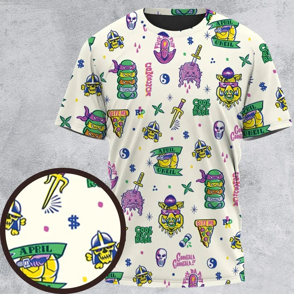 Shell Shock Teenage Mutant Ninja Turtles All-Over Print Unisex T-Shirt - 2