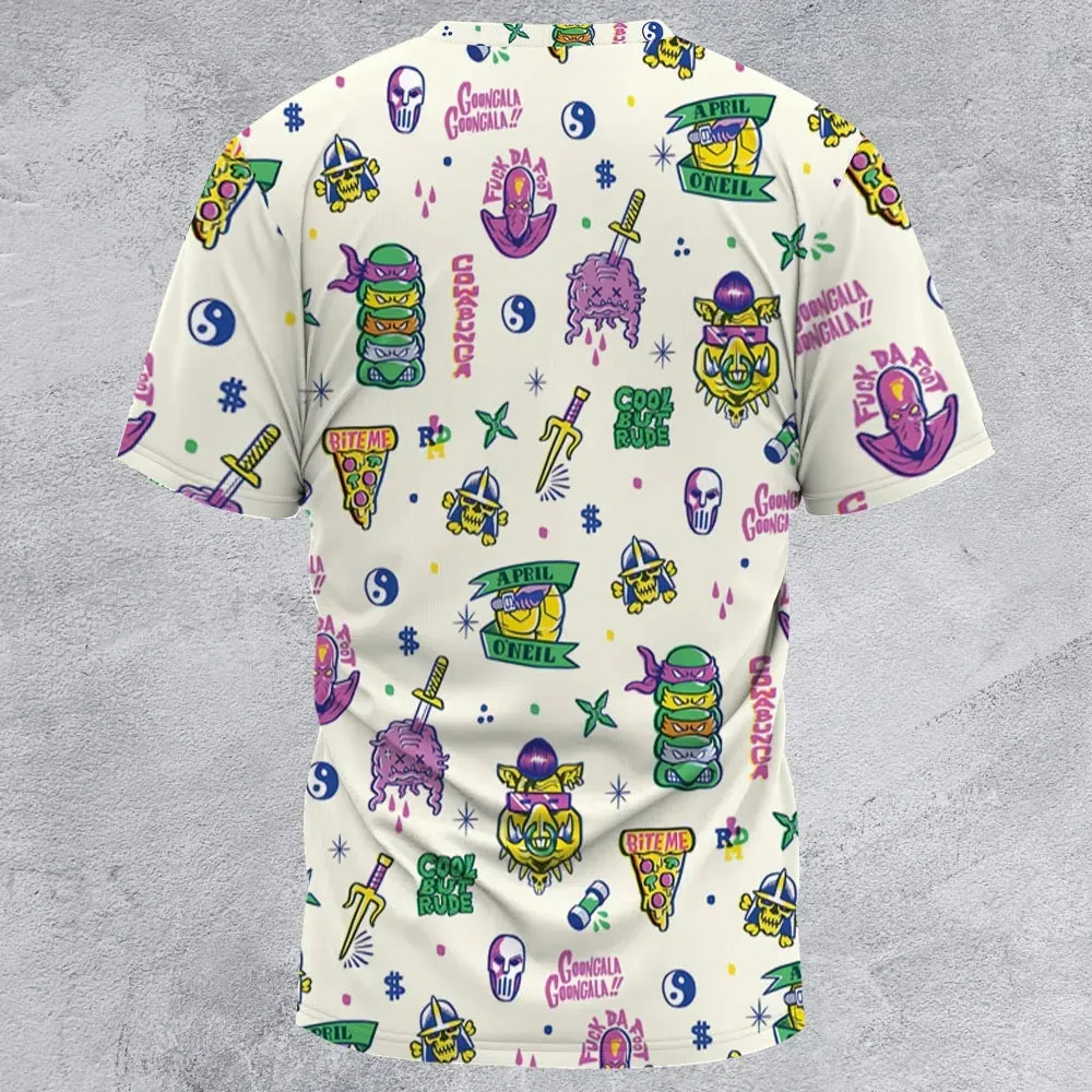 Shell Shock Teenage Mutant Ninja Turtles All-Over Print Unisex T-Shirt - 3