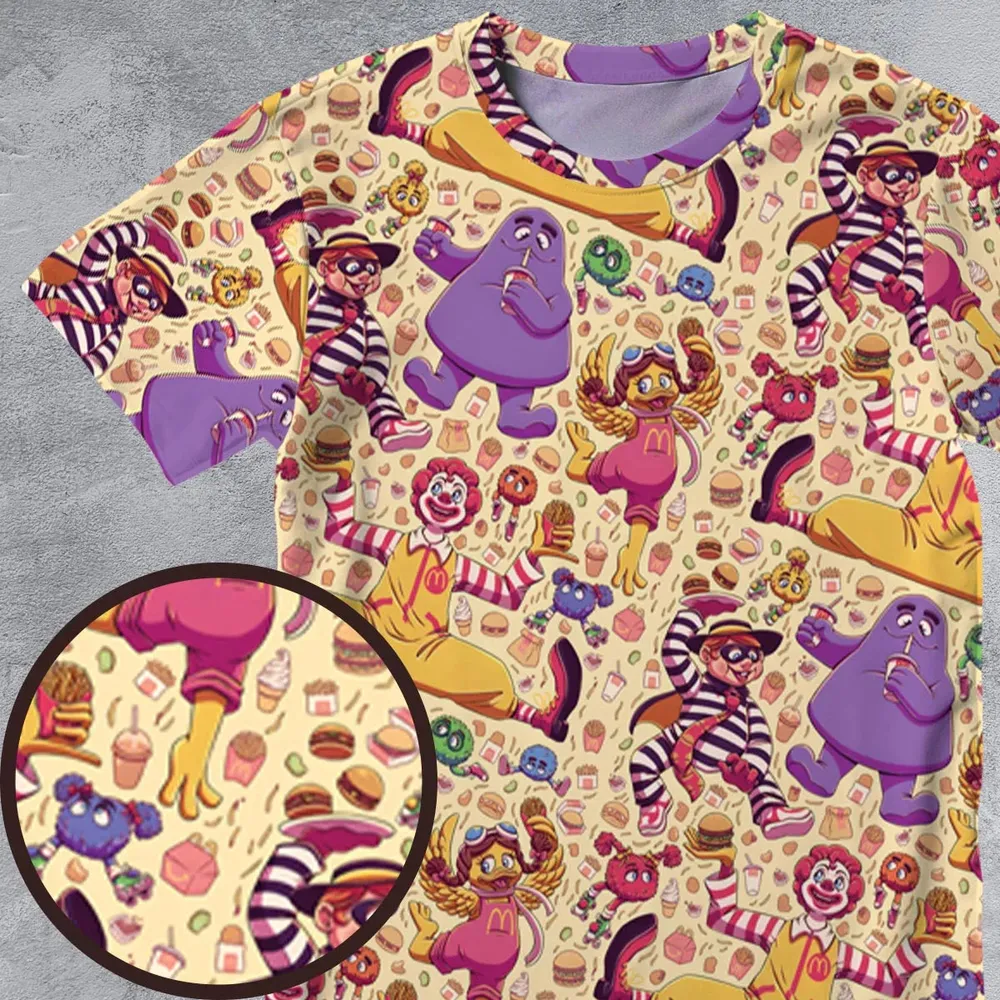 The McDonald's Gang All-Over Print Unisex T-Shirt - 4