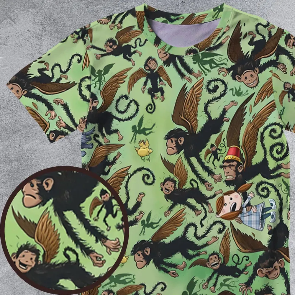 Flying Monkeys The Wizard Of Oz All-Over Print Unisex T-Shirt - 4