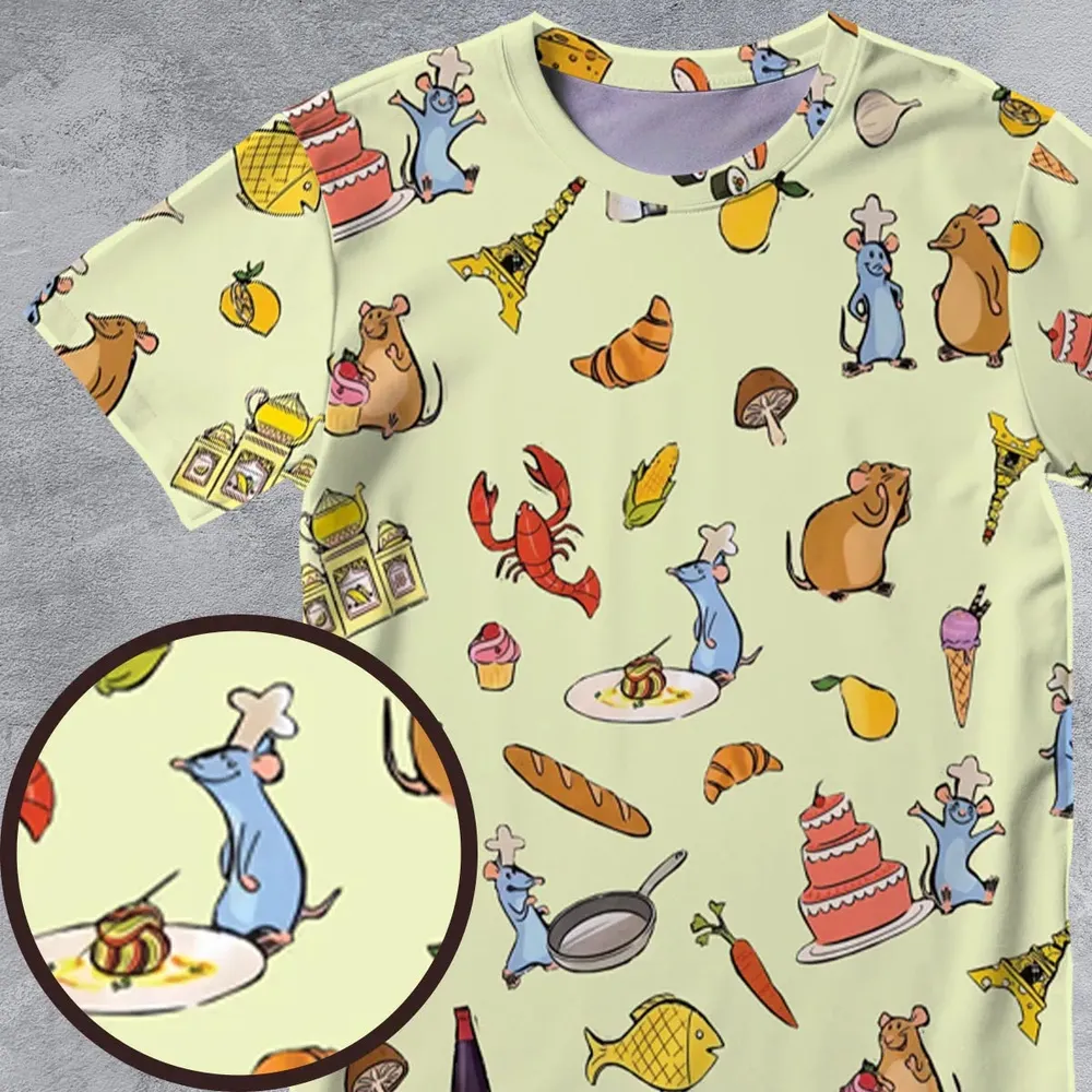 Chef Life Ratatouille All-Over Print Unisex T-Shirt - 4