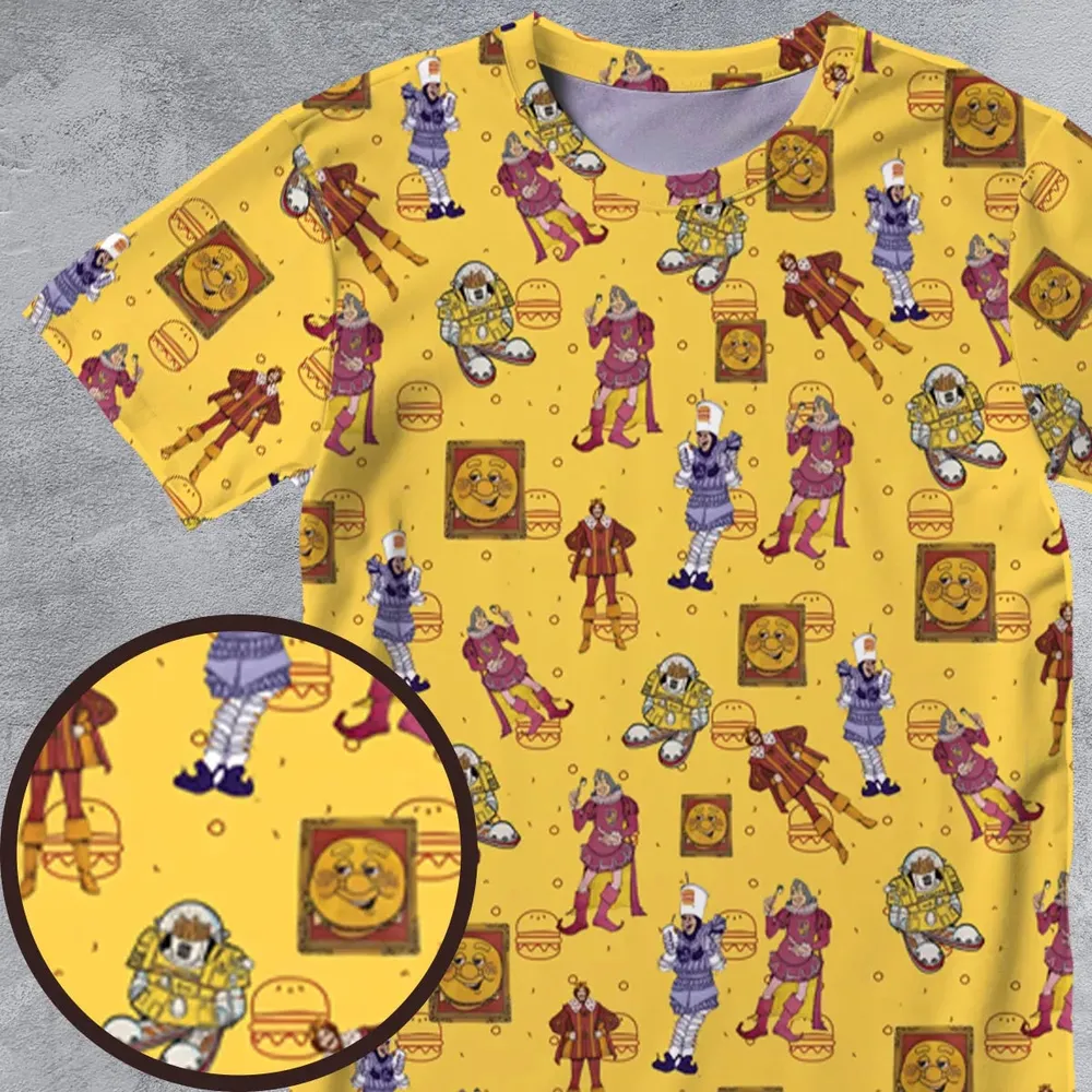 Vintage Burger King Commercial 1980 All-Over Print Unisex T-Shirt - 4