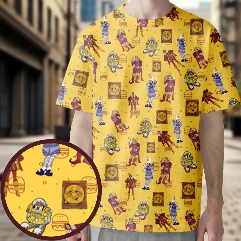Vintage Burger King Commercial 1980 All-Over Print Unisex T-Shirt - 3