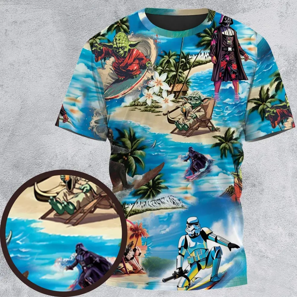 Star Wars Summer Vibes All-Over Print Unisex T-Shirt - 2