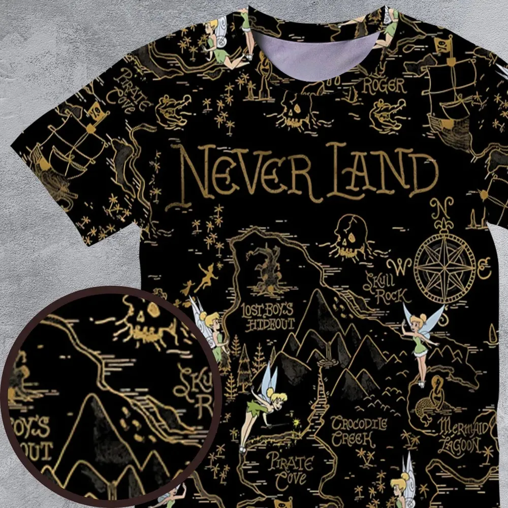 Finding Neverland Tinker Bell All-Over Print Unisex T-Shirt - 4