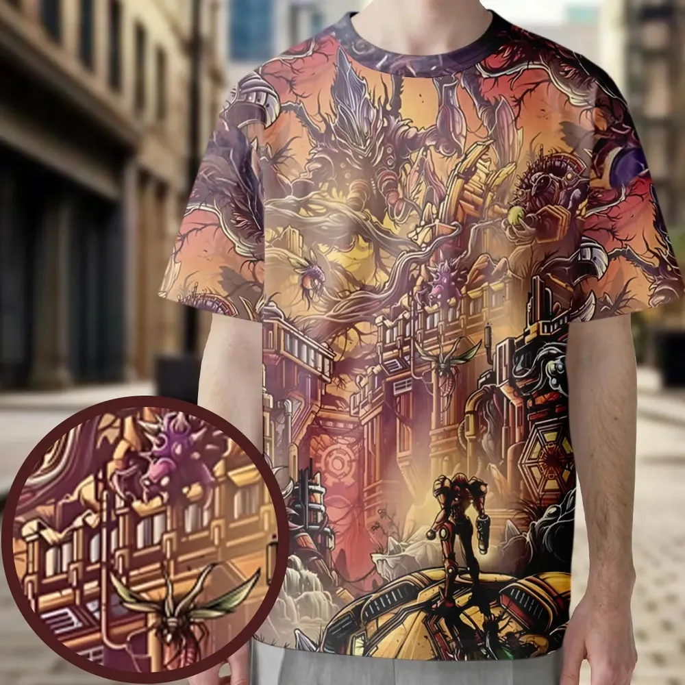 Metroid Prime All-Over Print Unisex T-Shirt - 4