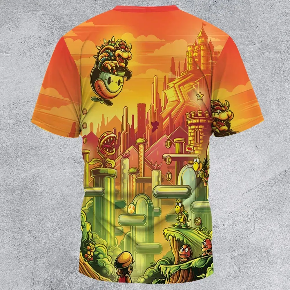 Plumber Kingdom Super Mario All-Over Print Unisex T-Shirt - 2