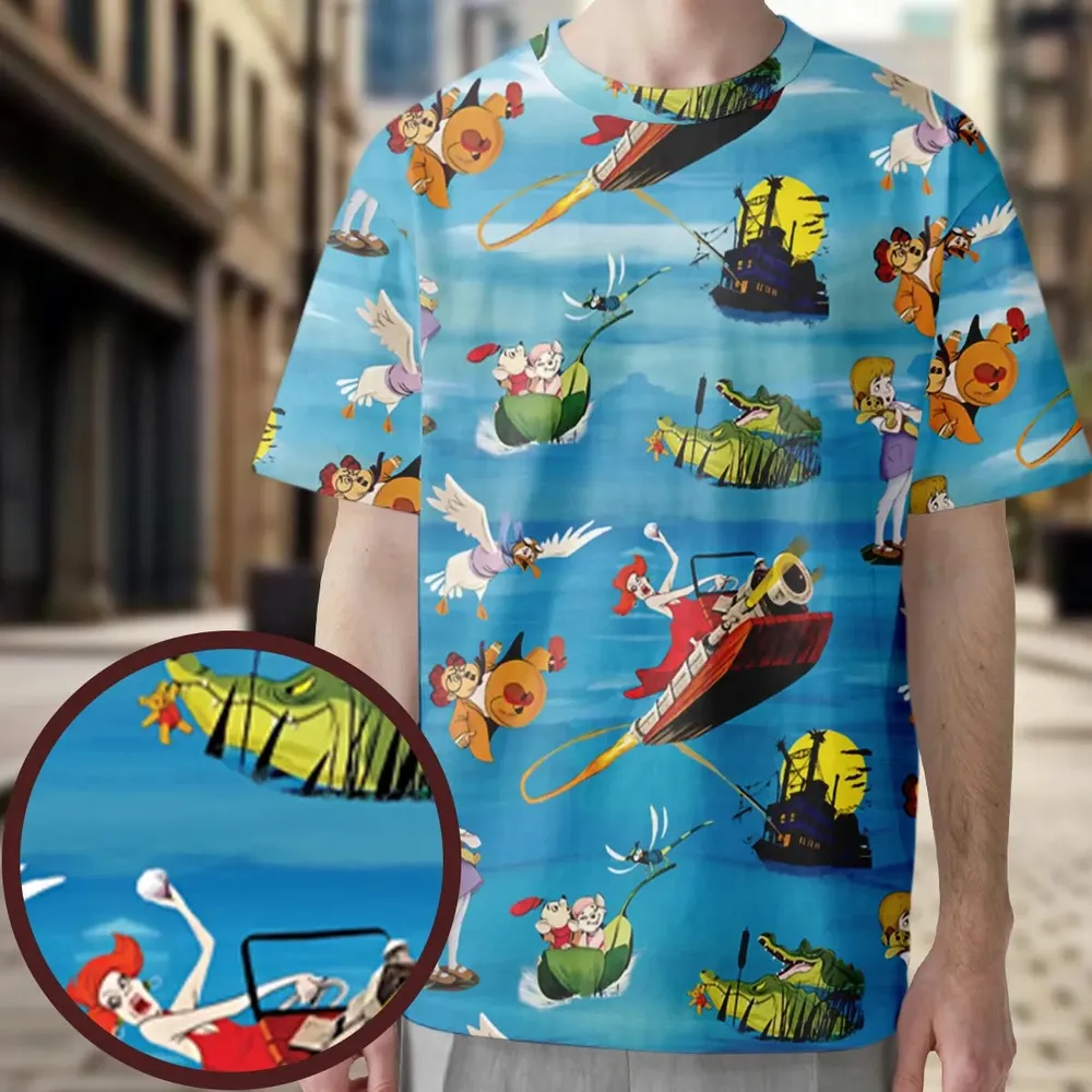 Chasing The Rescuers Characters All-Over Print Unisex T-Shirt - 3