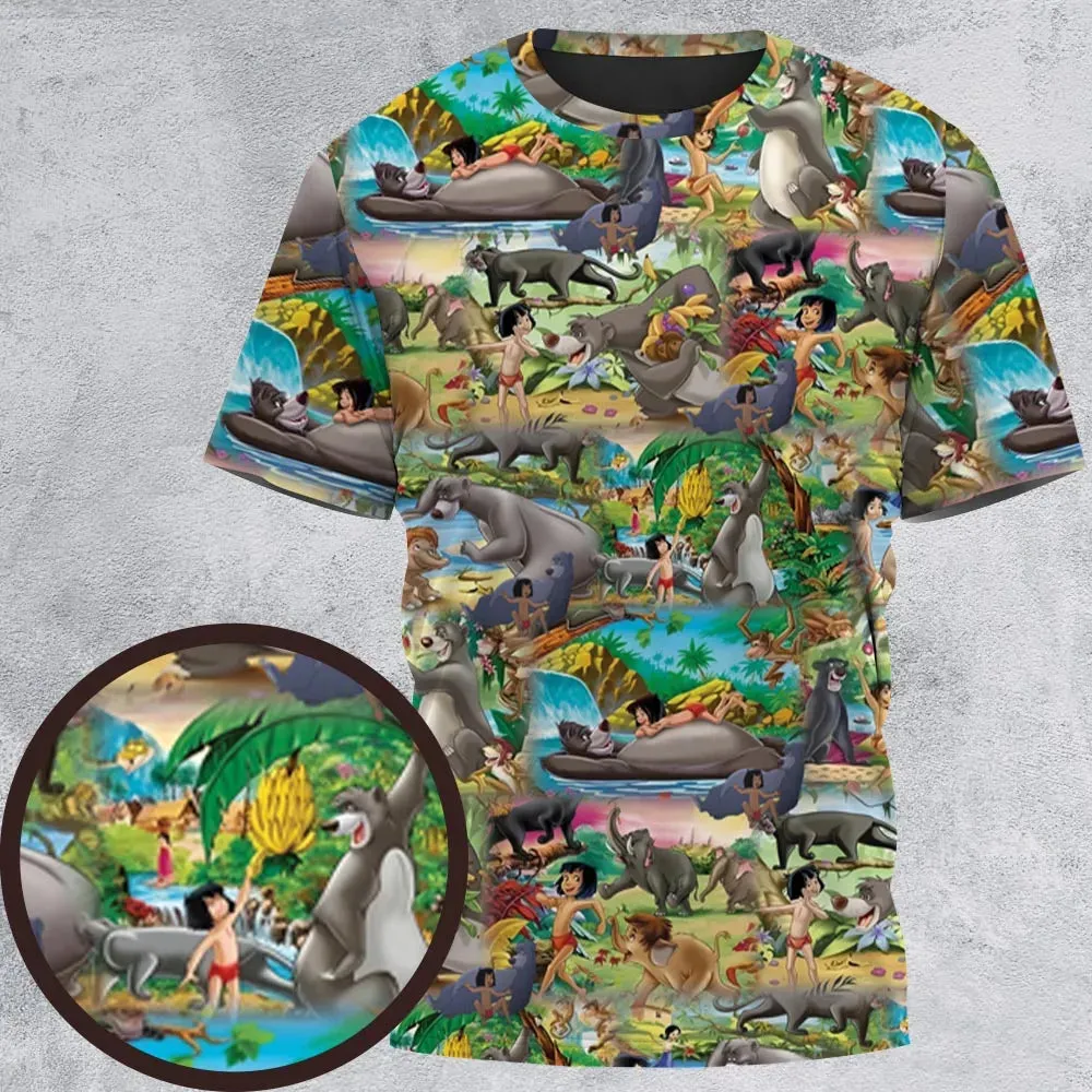 The Jungle Book Rudyard Kipling Seamless All-Over Print Unisex T-Shirt - 2