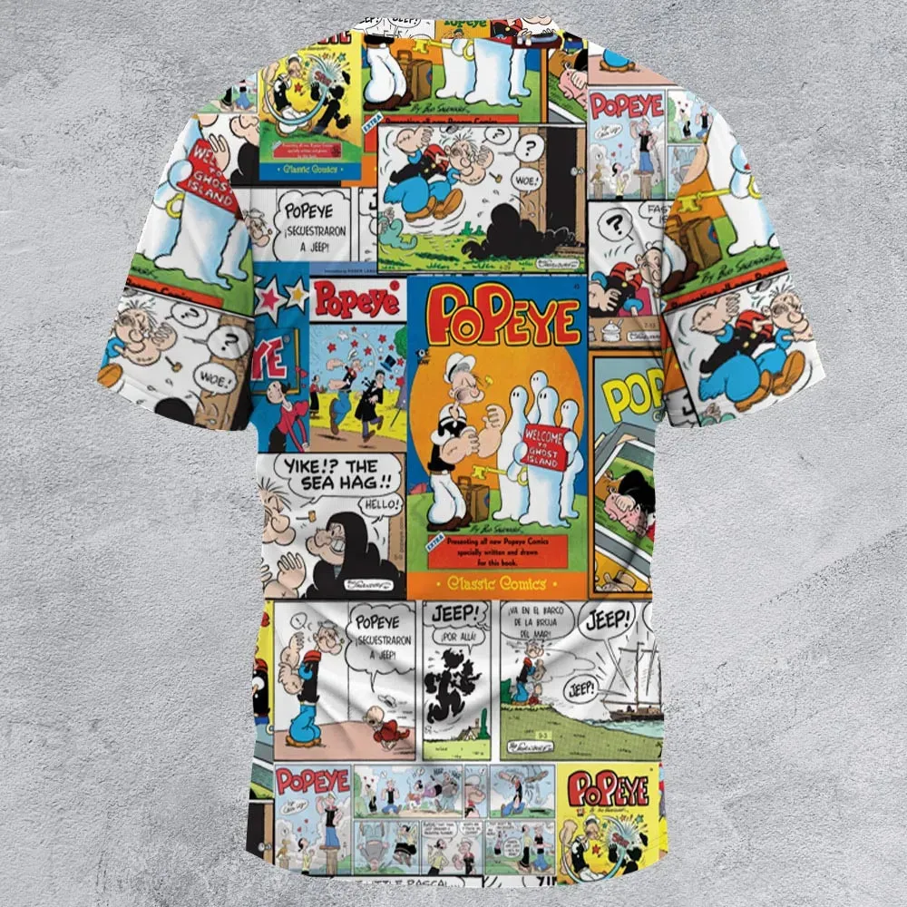 Olive Oyl Popeye Comic All-Over Print Unisex T-Shirt - 2