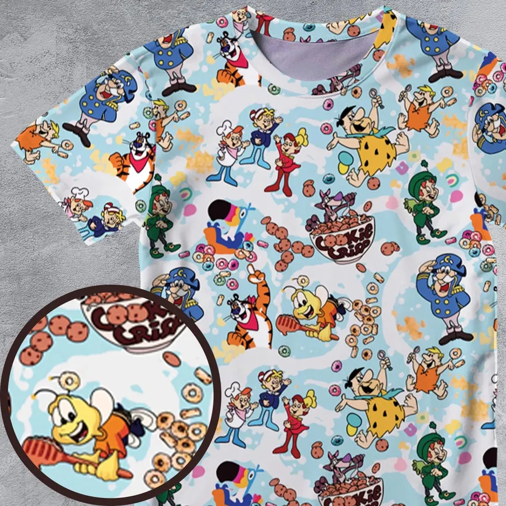 Cereal Favs Large Scale All-Over Print Unisex T-Shirt - 4