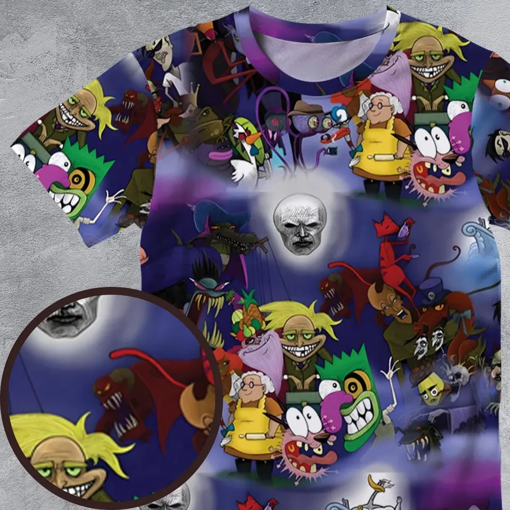 Fearless Courage the Cowardly Dog All-Over Print Unisex T-Shirt - 4