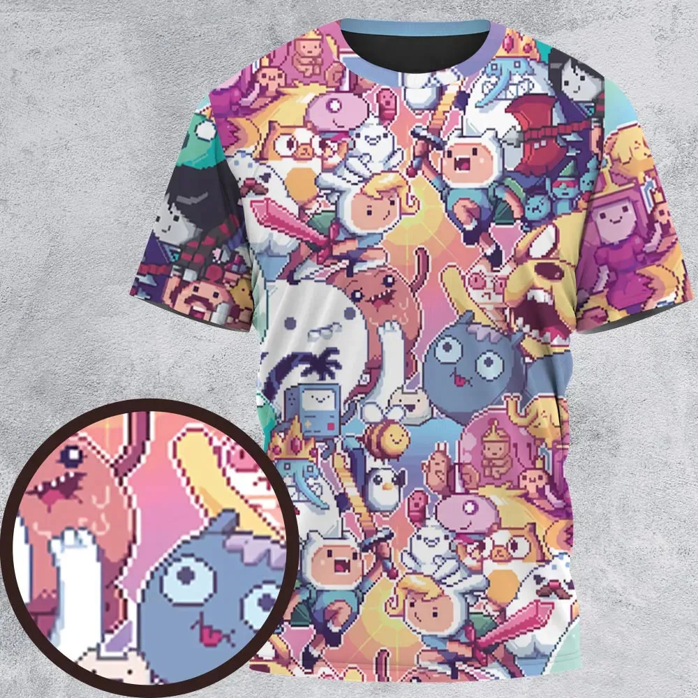 The Manic Pixel Adventure Time All-Over Print Unisex T-Shirt - 2