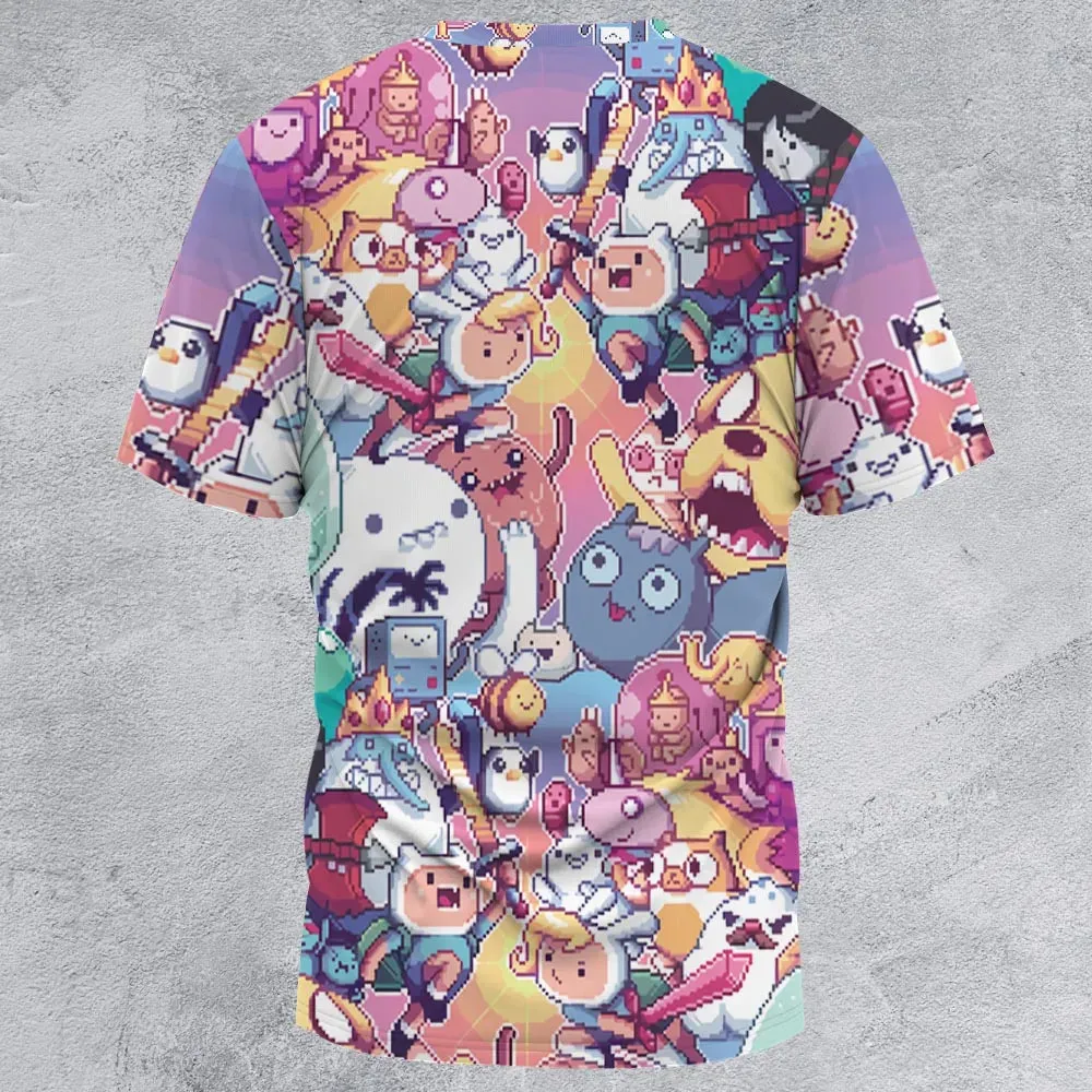The Manic Pixel Adventure Time All-Over Print Unisex T-Shirt - 3