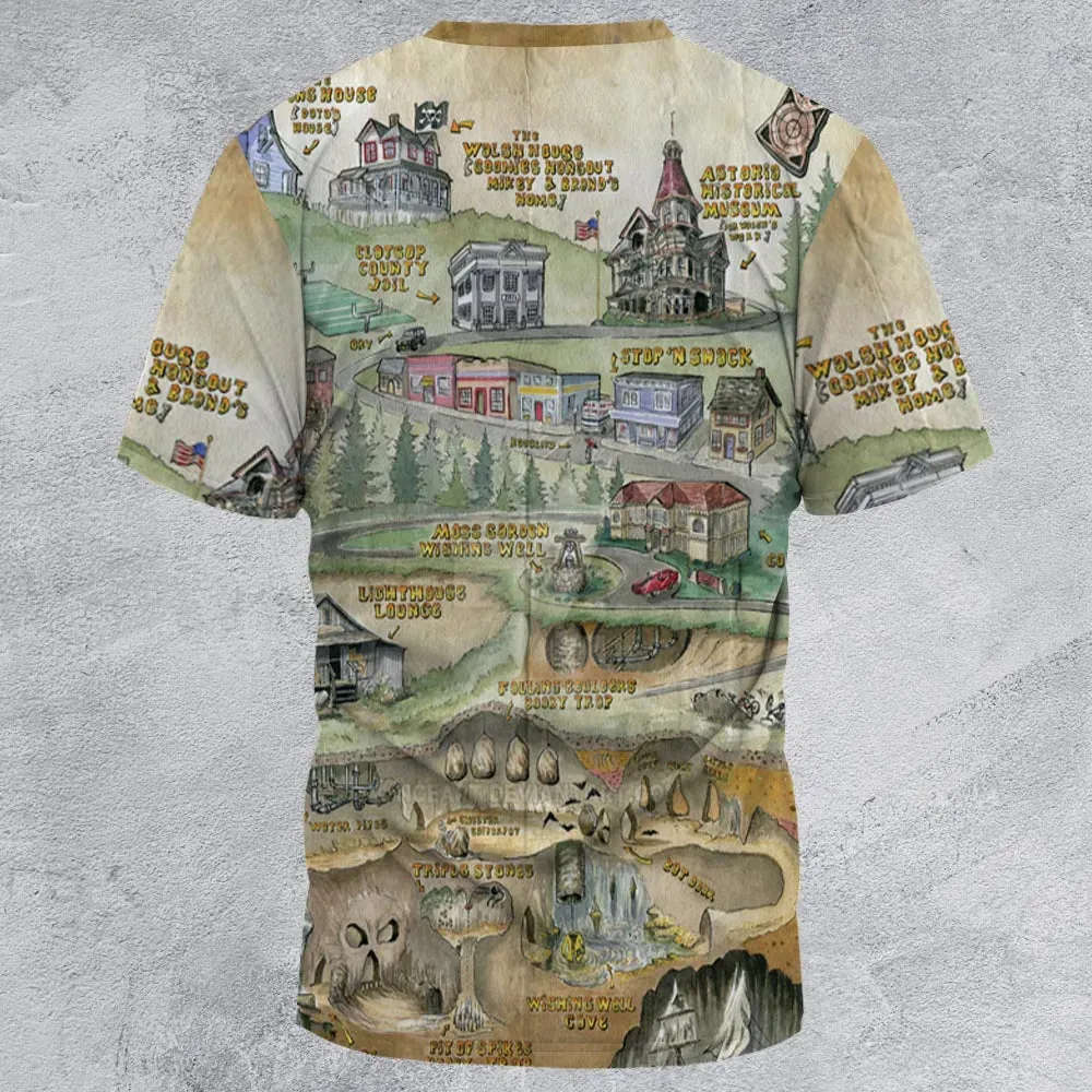 The Goonies Adventure Map All-Over Print Unisex T-Shirt - 2