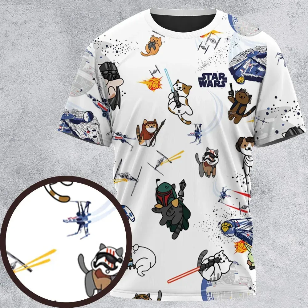 Star Wars Cats All-Over Print Unisex T-Shirt - 2