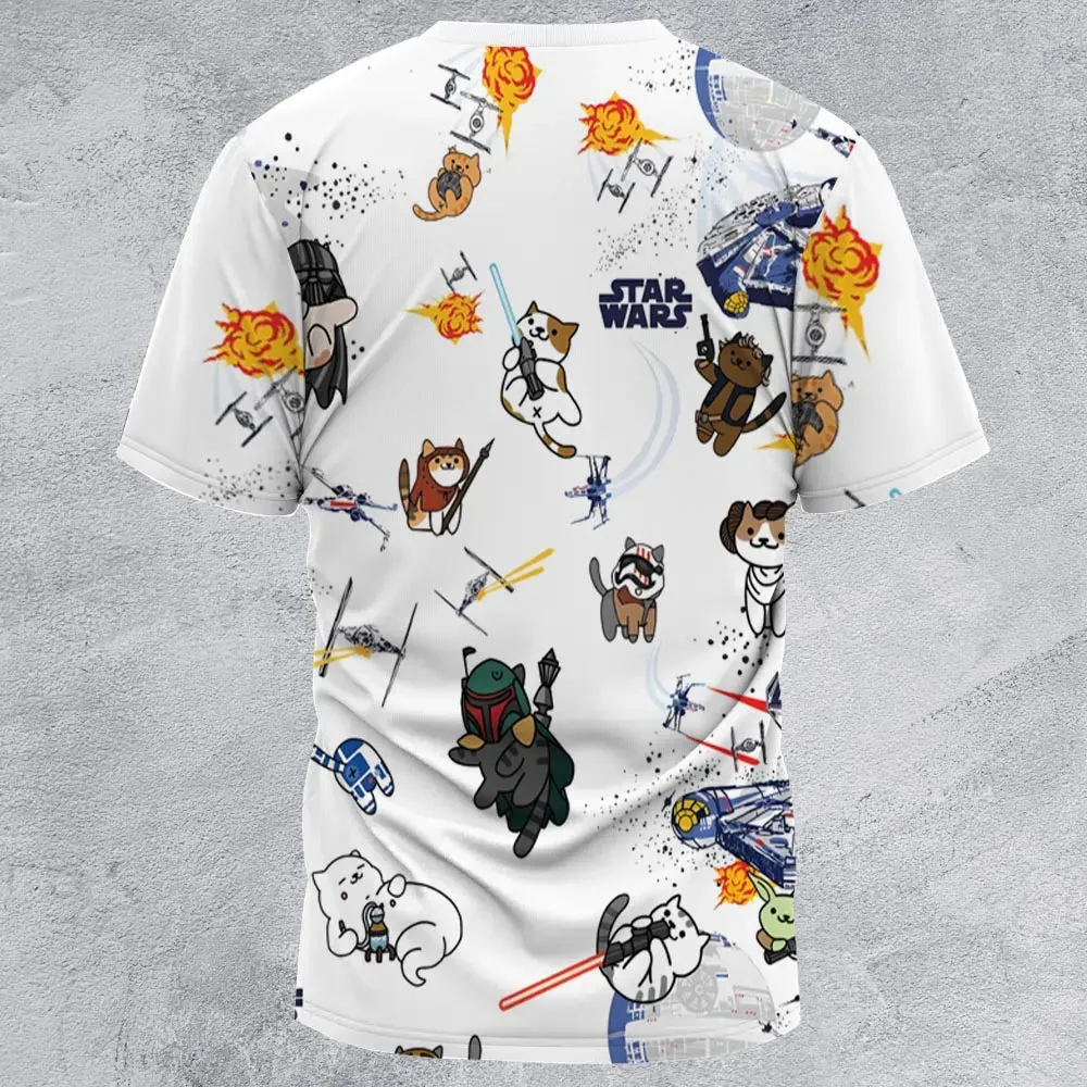 Star Wars Cats All-Over Print Unisex T-Shirt - 3