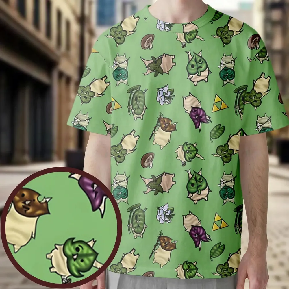 Korok Style The Legend of Zelda All-Over Print Unisex T-Shirt - 3