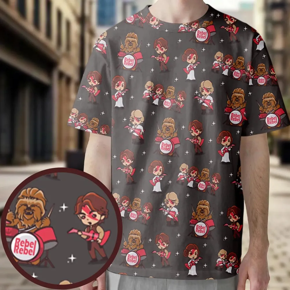 Rebel Band Star Wars All-Over Print Unisex T-Shirt - 3