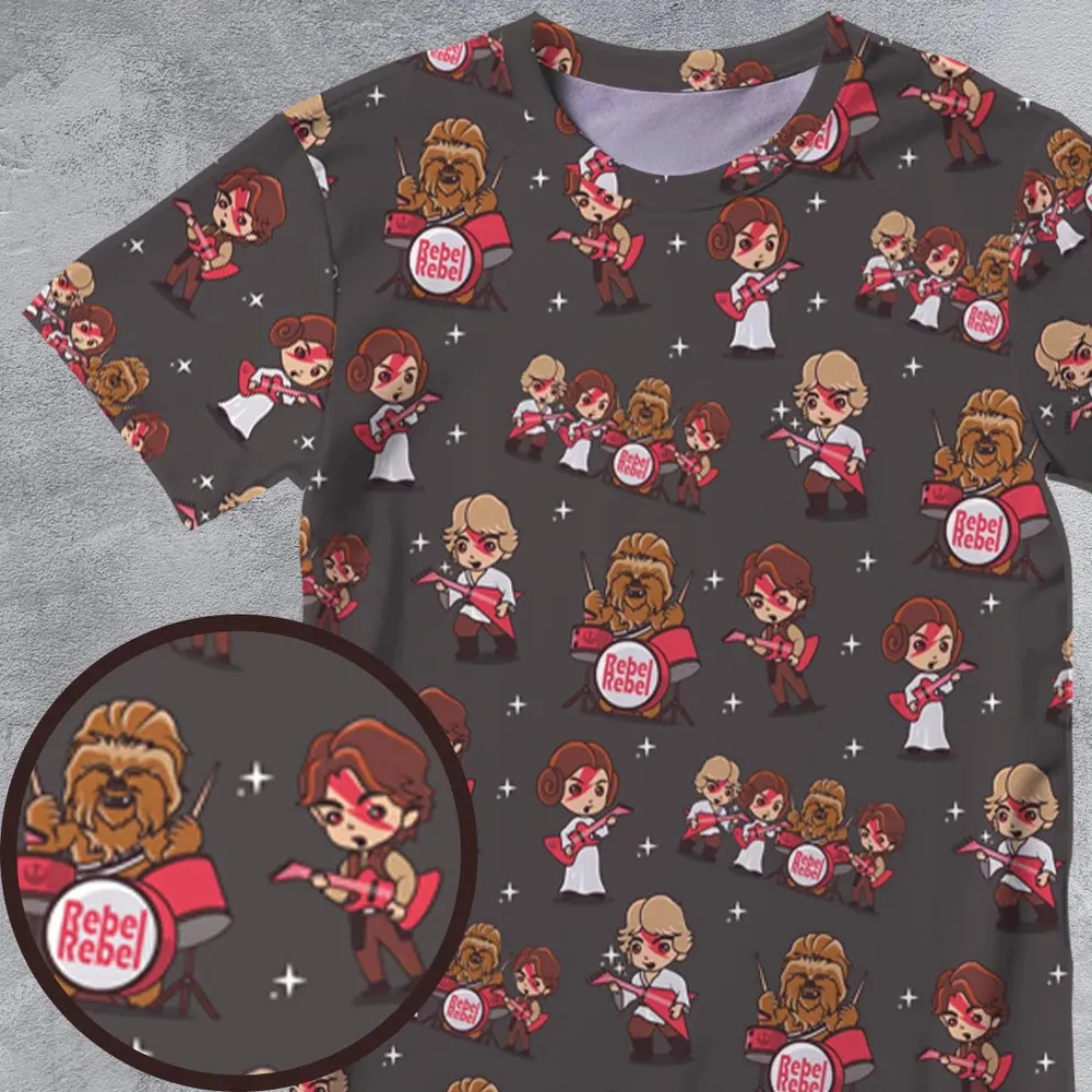 Rebel Band Star Wars All-Over Print Unisex T-Shirt - 4