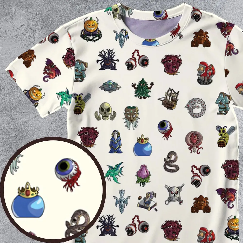 Terrarias All Bosses Terraria All-Over Print Unisex T-Shirt - 4