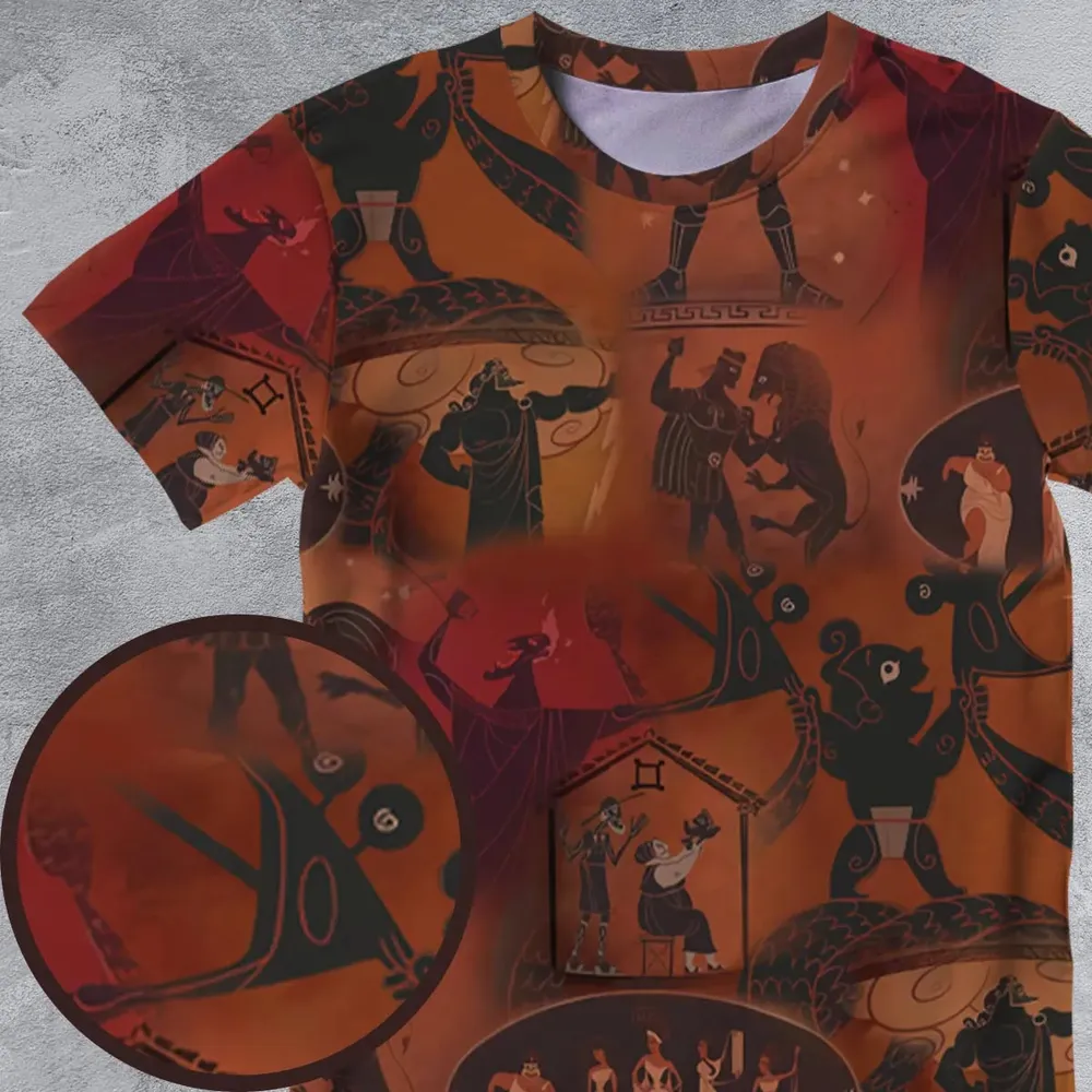 Ancient Hero Hercules 1997 Seamless All-Over Print Unisex T-Shirt - 4