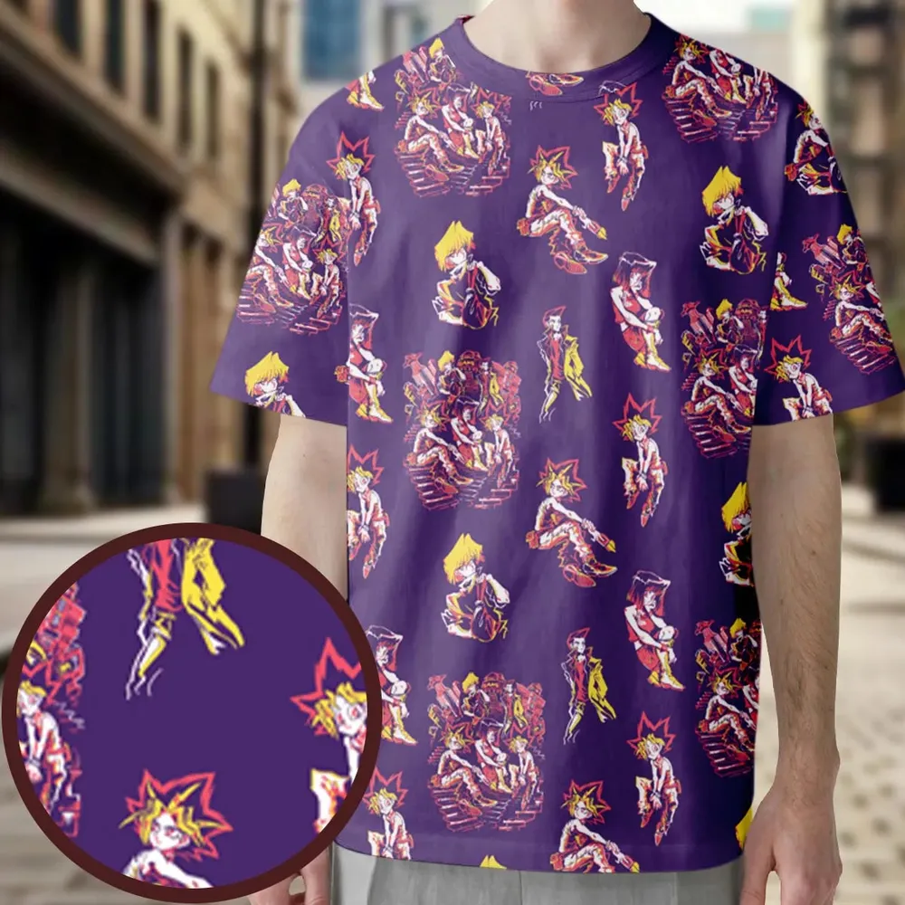 Yu Gi Oh Characters Patterns All-Over Print Unisex T-Shirt - 3